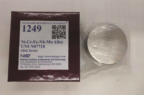 SRM 1249 Ni-Cr-Fe-Nb-Mo合金UNS N07718標準品
