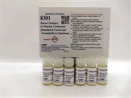 RM 8301 海相碳酸鹽中的硼同位素標準品