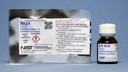 RM 8545 LSVEC （碳酸鋰中的鋰同位素）標準品