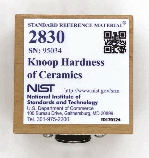 SRM 2830  陶瓷的Knoop硬度標準品